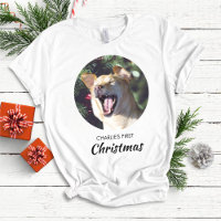 Funny Chien First Christmas Photo personnalisée Ch
