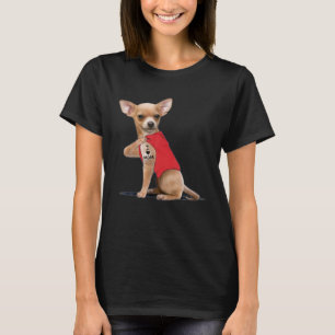 T-shirt Funny Chihuahua I Love Maman Tattoo Amoureux des c