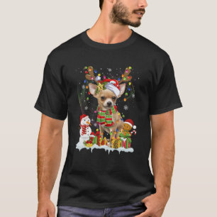 T-shirt Funny Chihuahua Noël Chien moche doux Père Noël H