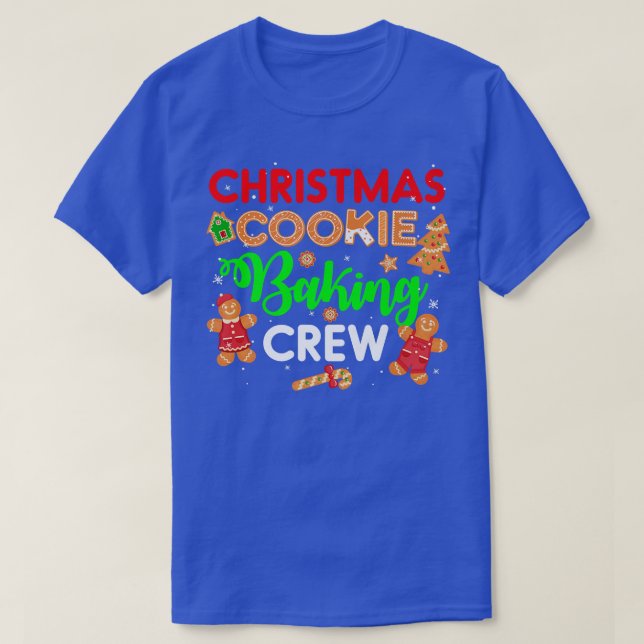 T-shirt Funny Christmas Cookie Baking Crew (Design devant)