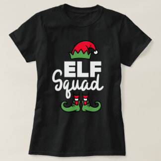 T-shirt Funny Christmas Elf Squad Family Matching 