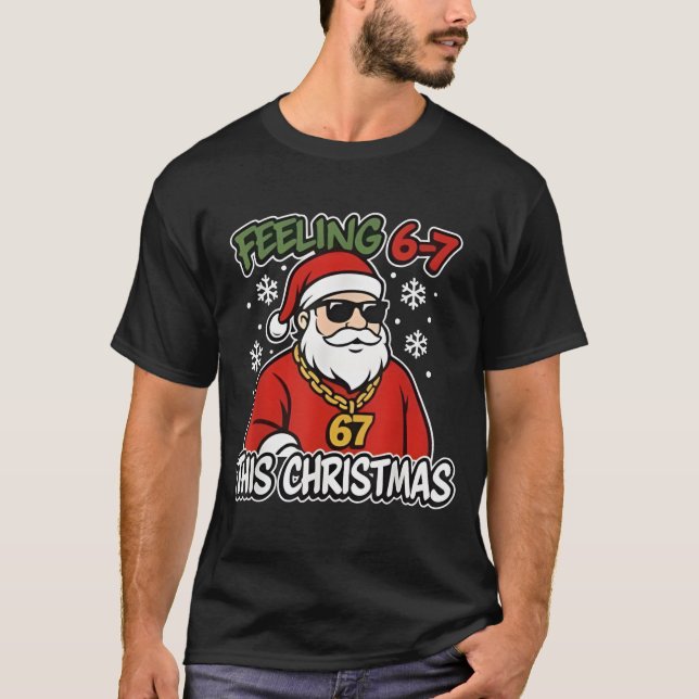 T-shirt Funny Christmas Kids 6-7 67 Six Seven Meme Boys Ch (Devant)