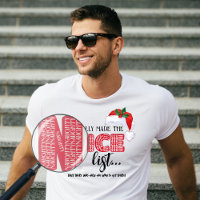 Funny Christmas Naughty List Sarcastic Père Noël