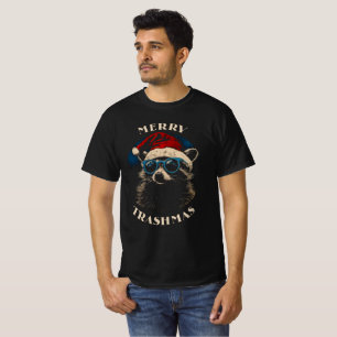 T-shirt Funny Christmas Raccoon