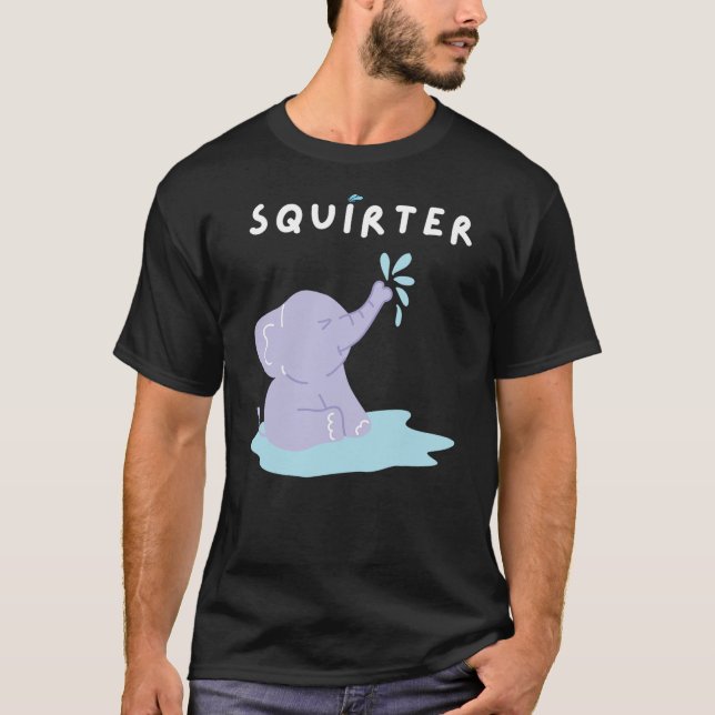 T-shirt Funny Christmas Squirter Meme Elephant I love Squi (Devant)