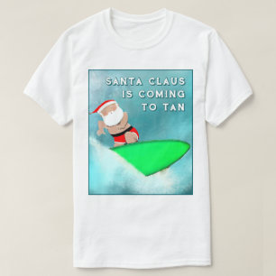 T-shirt Funny Christmas Surfing
