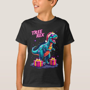 T-shirt Funny Christmas Tree Rex Boys Hommes Cool les anné