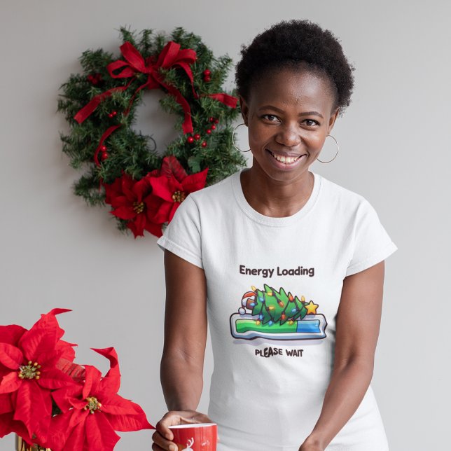 T-shirt Funny Christmas Tree Season Chargement de la barre (Créateur téléchargé)