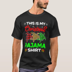 T-shirt Funny Christmas Tree Turtle Lover Animals Xmas Paj