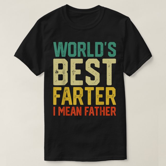 T-shirt Funny Christmas World's Best Farter Père Funny F (Design devant)