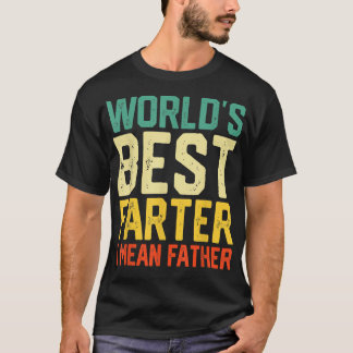 T-shirt Funny Christmas World's Best Farter Père Funny F