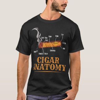 T-shirt Funny Cigar Anatomie Fumeur Cigars Whisky Lover Ho