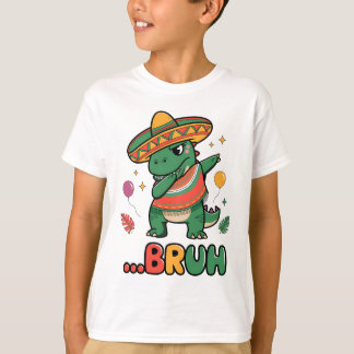 T-shirt Funny Cinco de Mayo T-Rext Dabbing Fiesta