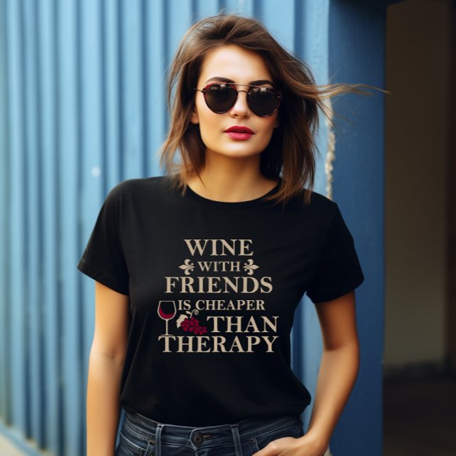 T-shirt Funny cite le célèbre slogan de buveur de vin (Créateur téléchargé)