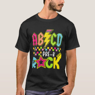 T-shirt Funny Ck pour l'école éclair pré K Rock Kids 