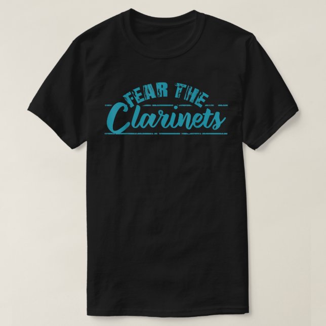 T-shirt Funny Clarinet (Design devant)