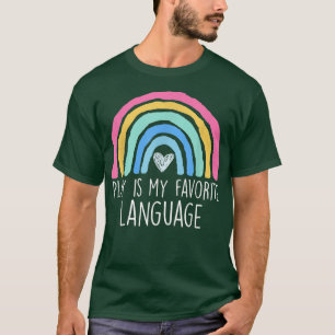 T-shirt Funny Colorful Thérapie de la parole Jouer est mon