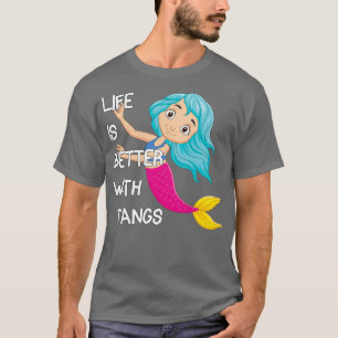 T-shirt Funny Coral Reef Aquarium Poudre Bleu Tang Aquaris