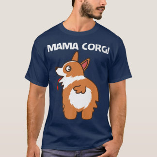 T-shirt Funny Corgi Design pour femmes maman animal animal