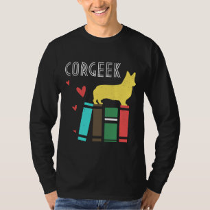 T-shirt Funny Corgi Geek Corgeek Conception de livre Impri