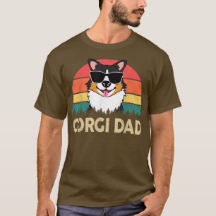 T-shirt Funny Corgi Papa Pembroke Welsh Tricolor Corgi Cad
