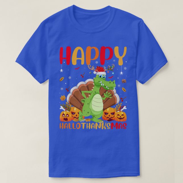T-shirt Funny Crocodile Animal Lover Happy Crocodile Hello (Design devant)