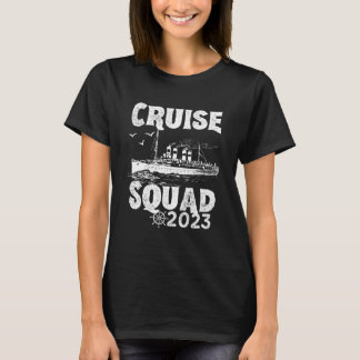 T-shirt Funny Cruise Squad 2023 - Vacances Vintage