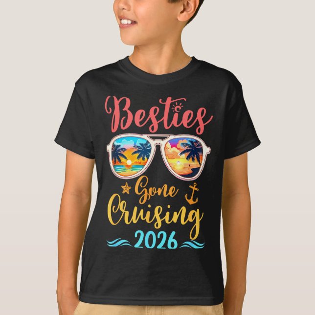 T-shirt Funny Cruising Friends Squad 2026 Ies Gone Cruisin (Devant)