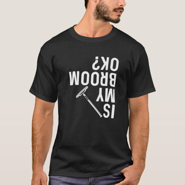 T-shirt Funny Curling Sport, Curling Broom Sweep Joep (Devant)
