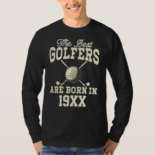 T-shirt Funny Custom Golf Année de naissance Nom