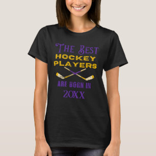 T-shirt Funny Custom Hockey année de naissance Anniversair