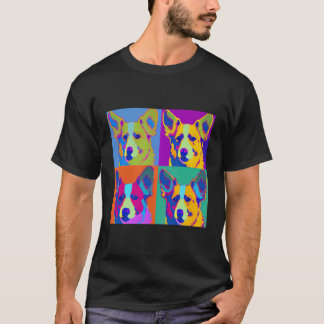 T-shirt Funny Cute Corgi Pop Art Pembroke Welsh Corgi
