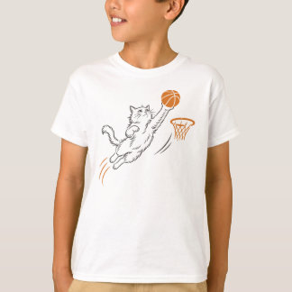T-shirt Funny Cute Hoops Cat