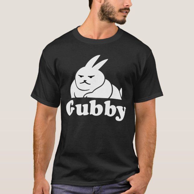 T-shirt Funny Cute Rabbit Meme Gubbyhe Rabbit Gubby funny (Devant)