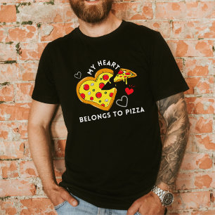 T-shirt Funny Cute Valentines Day Cadeau avec amour et piz