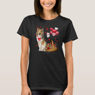 T-shirt Funny Dabbing Dog Heart Valentine's Day Boys Girls