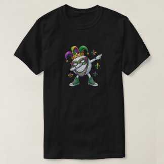 T-shirt Funny Dabbing Golf Ball Mardi Gras Jester Hat
