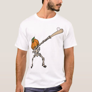 T-shirt Funny Dabbing Pumpkin Head Baseball Gift Idea
