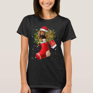 T-shirt Funny Dachshund Dans Le Choc Noël Noël Noël Noël N