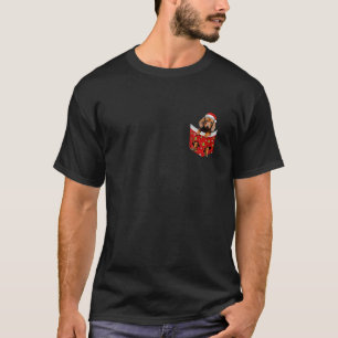 T-shirt Funny Dachshund Noël Chapeau Noël À Pocket Noël