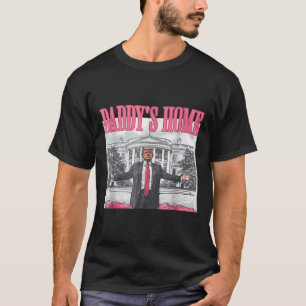 T-shirt Funny Daddys Accueil Trump Pink 2024 Reprendre l'A