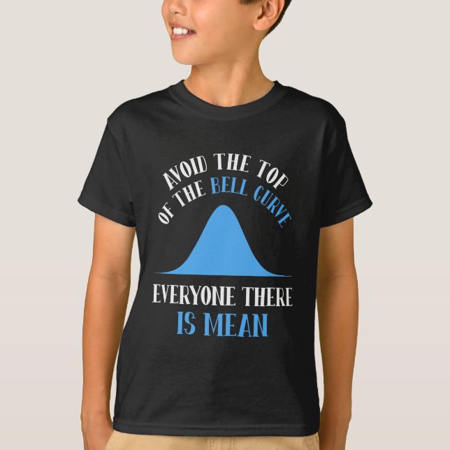 T-shirt Funny Data Science Bell Curve Computer Programmer (Devant)