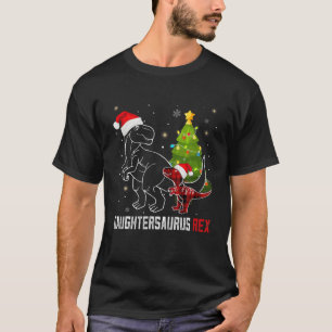 T-shirt Funny Daughtersaurus Rex Dinosaur Rouge Christ Pla