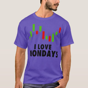 T-shirt Funny Day Trading I Love Lundi Stock Trading