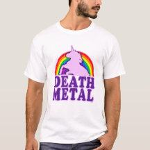 Funny Death Metal Unicorn Arc-en-ciel