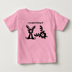 T-SHIRT FUNNY DEER I M WATCHING FOR KIDS