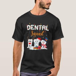 T-shirt Funny Dentist Hygiéniste Christmas Dental Squad Te