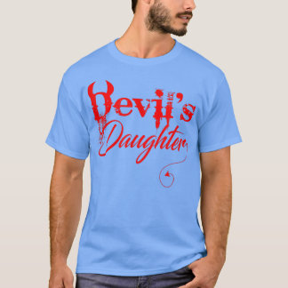 T-shirt Funny Devil's DaughterHalloween Costume Horror 128
