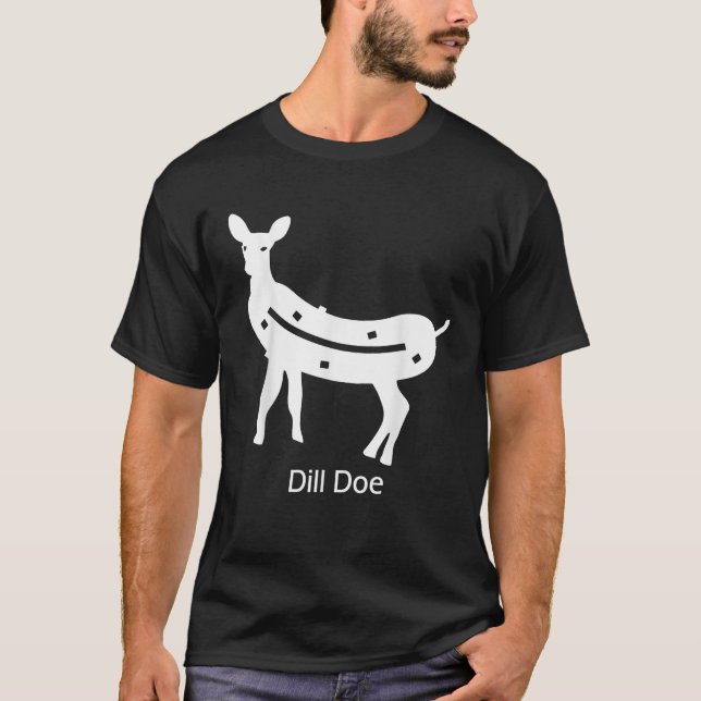 T-shirt Funny dill doe reindeer pickles naughty Dill Doe D (Devant)