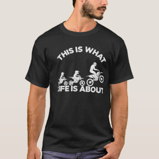 T-shirt Funny Dirt Vélo Papa Motocross Motorcycle pour Fat